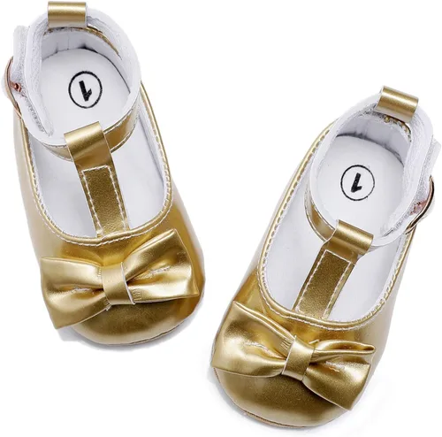 Miniatura 5 de Zapatos de verano para niños pequeños, zapatos individuales para niñas pequeñas, zapatos individuales con lazo para primeros caminos, sandalias