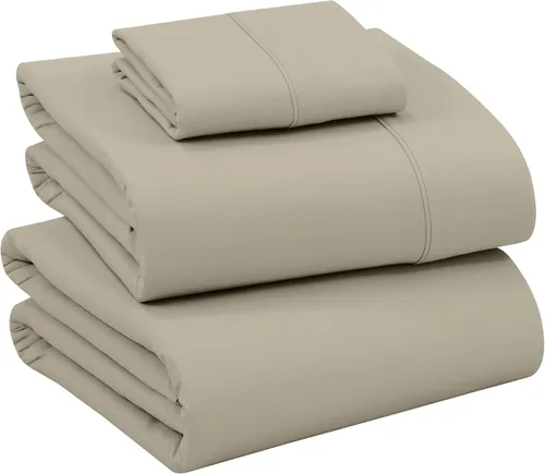 Miniatura 41 de RUVANTI Juego de sábanas divididas tamaño King de 100 % algodón para cama ajustable, 5 piezas, ropa de cama de tejido de percal suave y Guisante