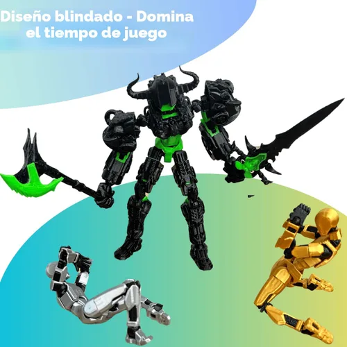 Miniatura 5 de ULTHOOL Titan 13 Figura de Acción, Figura 3D Impresa Completamente Ensamblada T13 con Múltiples Articulaciones Movibles con Articulación Completa