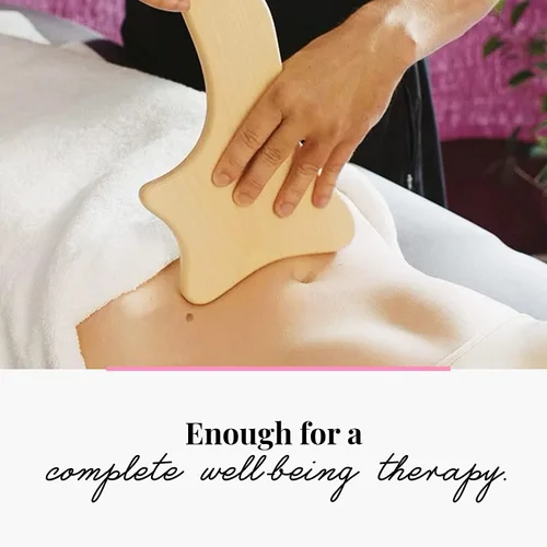 Miniatura 7 de tuuli Masaje anti celulitis conjunto masajeador rodillo con mango Gua Sha Maderotherapy madera