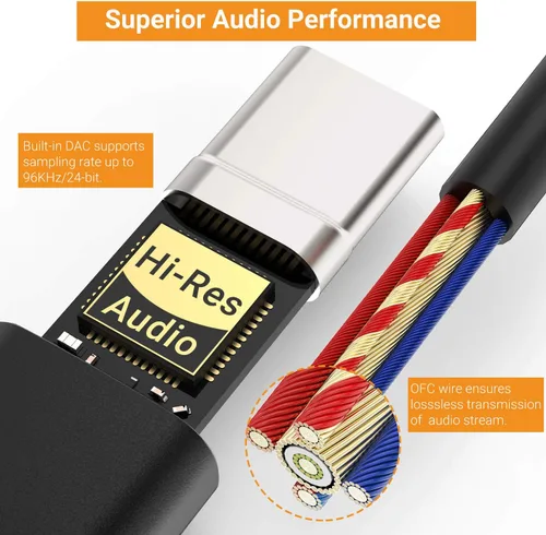 Miniatura 2 de Cubilux Paquete de 2 adaptadores USB C para auriculares compatibles con iPhone 17/16/15, iPad Pro 13/12.9/11, iPad Air 13/11, Pixel 10/9/8/7/6 Pro