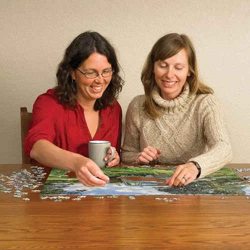 Miniatura 3 de Cobble Hill - Rompecabezas de 1000 piezas, campo de ovejas, póster de muestra incluido