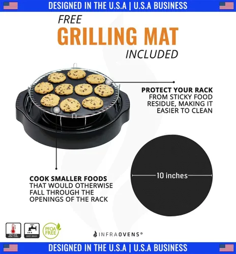 Miniatura 5 de Rejilla de acero inoxidable de 3 pulgadas compatible con Nuwave® Pro Plus, Elite, Nutri Chef, Black&Decker Accesorio de rejilla de repuesto