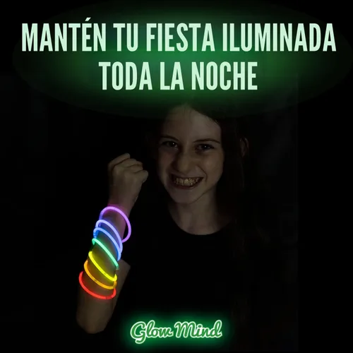 Miniatura 4 de 100 varillas luminosas ultra brillantes, paquete a granel para fiesta - Suministros para fiesta de Halloween que brillan en la oscuridad - Varillas