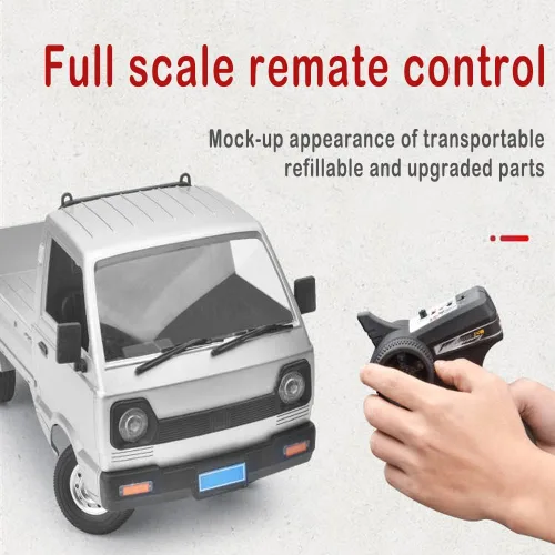 Miniatura 5 de Auto a control remoto 1/10 con faros LED, 2.4 GHz RC Rock Crawler camiones de tracción trasera, camioneta todoterreno para adultos, regalos
