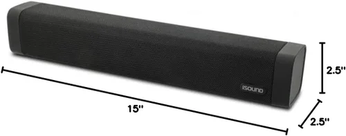 Miniatura 2 de I.Sound ISound-6961 - Barra de sonido Bluetooth de alto rendimiento y altavoz con radio FM, color negro