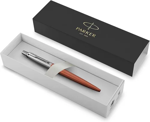 Miniatura 2 de Parker Jotter Bolígrafo de acero inoxidable CT bolígrafo, con caja de regalo, Rojo y cromado