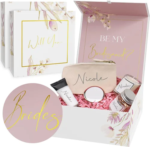 Miniatura 8 de Kiniu Paquete de 5 cajas de regalo negras con tapas a granel, cajas de regalo para regalos con 25 piezas de papel de seda blanco, juego de cajas