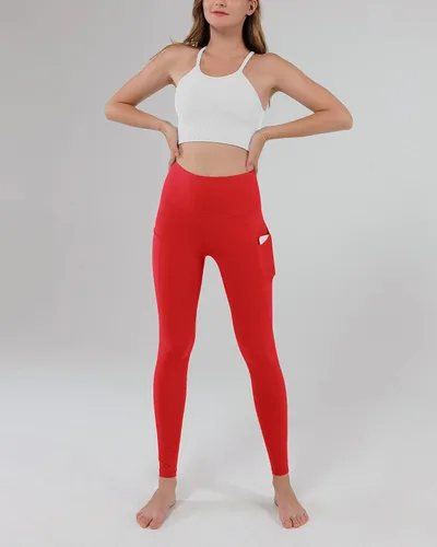 Miniatura 4 de ODODOS - Leggings de yoga de cintura alta para mujer con bolsillos, pantalones de yoga deportivos con control de abdomen, no se transparentan