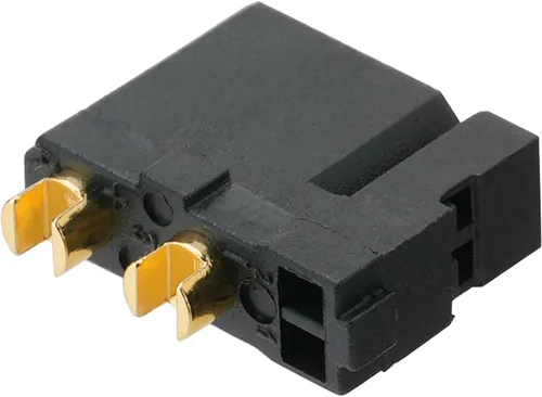 Miniatura 4 de ELFCULB 10 conectores hembra Amass XT30 (2+2), conectores de batería Drone FPV Lipo, chapados en oro para robots RC UAV (negro)