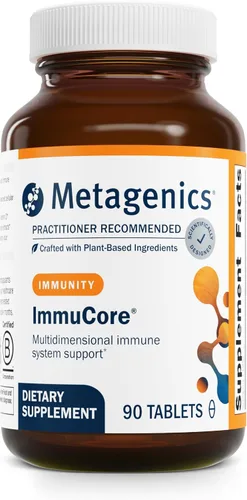 Metagenics ImmuCore - Apoyo inmunológico con vitaminas C y D3, zinc, selenio y extractos de hongos* - Soporte antioxidante y respiratorio* - Sin