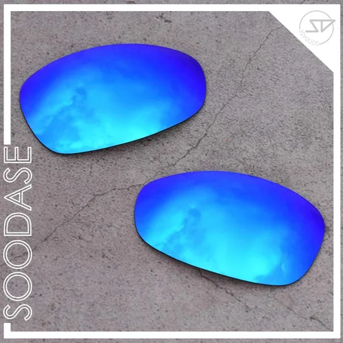 Miniatura 2 de SOODASE - Gafas de sol polarizadas de repuesto para Oakley Juliet, color azul, dorado y plateado