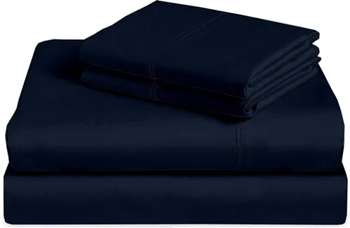 Miniatura 21 de Set de 4 sábanas premium - Sábanas de algodón tamaño individual - 100% algodón - 300 hilos - Sábana bajera con bolsillo profundo de 15 pulgadas