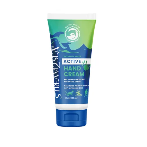 STREAM 2 SEA Crema de manos de reparación intensiva sin perfume, esencial prebiótico, antioxidante, rica en arrecifes, natural y sin parabenos,