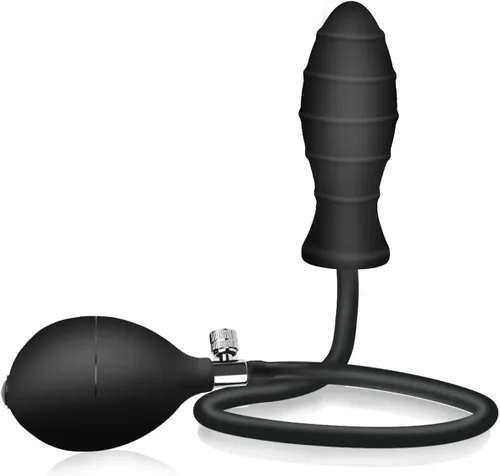 Tapón anal inflable de silicona expandible.