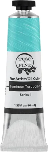 Miniatura 220 de Tusc & Pine Pintura al óleo Artist – Alizarin Crimson, 1.4 fl oz, sin amarilleo, consistencia rica y cremosa, carga máxima de pigmento, pinturas al