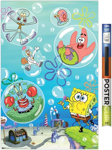 Miniatura 16 de Trends International Nickelodeon Spongebob Squarepants - Póster de burbujas de pared, 14.725 x 22.375 pulgadas, versión con marco de madera tipo