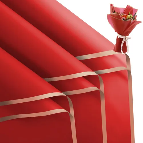 Miniatura 11 de FUHITIM - 20 hojas de papel impermeable para suministros de florista, envoltura de ramos de flores y regalos de bodas, cumpleaños, bricolaje
