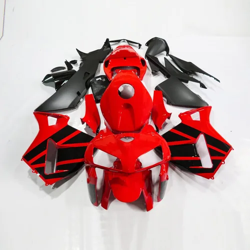 F5 ABS pintado rojo brillante kit carenado completo carenados motocicleta para Honda CBR600RR 2005 2006 inyección con pernos