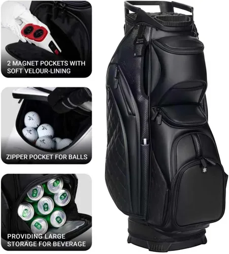Miniatura 4 de ASK ECHO Bolsa de Carrito de Golf Silenciosa con Divisores de Longitud Completa de 15 Compartimentos SLC-130LE