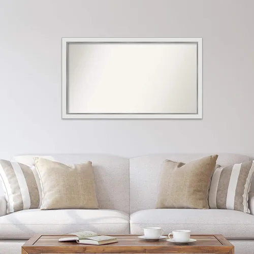Miniatura 221 de Amanti Art Espejo personalizado, espejo estrecho de baño de oro blanco, espejo de pared o espejo de tocador de baño sobre el fregadero