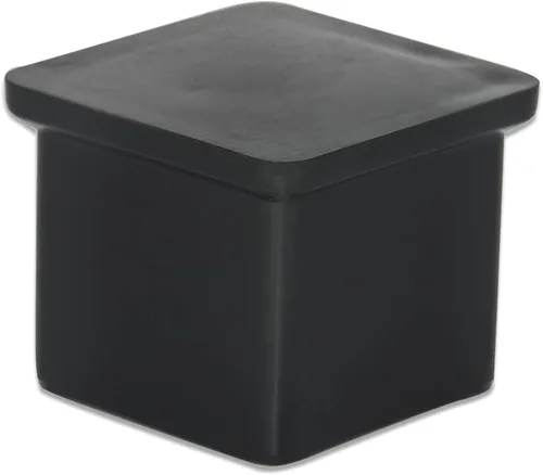 Miniatura 7 de Flyshop Tapones de PVC para patas de silla de patio, protectores de suelo cuadrados negros 10 unidades, 1 pulgada x 1 pulgada, 0.984 x 0.984 in