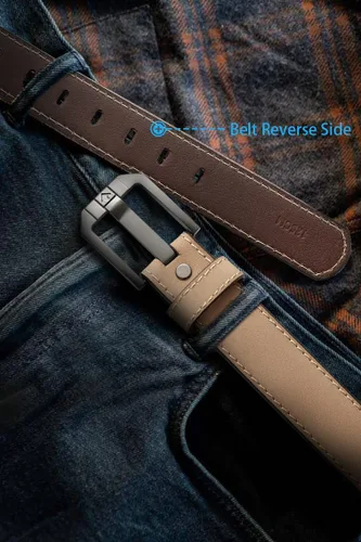 Miniatura 5 de Cinturón de cuero para pistola para hombre, cinturón resistente de 1.5 pulgadas para trabajo CCW