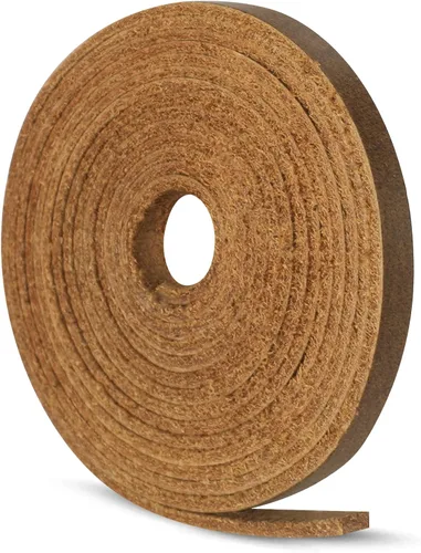 Miniatura 9 de Ringsun Tiras de cuero negro planas de 2 pulgadas de ancho para manualidades, tiras de cuero de grano completo, cordón de cuero para manualidades