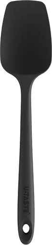 Miniatura 14 de U-Taste - Espátula de silicona extra larga de 14 pulgadas: raspador mezclador flexible resistente al calor a 480ºF, gran mezcla de goma, agitación