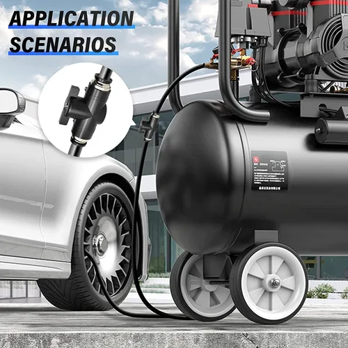 Miniatura 7 de TAILONZ PNEUMATIC BVU-1/4 OD válvula de bola de control de flujo de aire válvula de empuje para conectar el accesorio (paquete de 5)