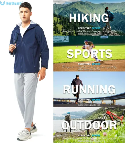 Miniatura 6 de NORTHYARD Pantalones deportivos para correr para hombre, ligeros, de secado rápido, para gimnasio, deportes activos, entrenamiento en pista