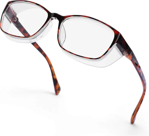 Miniatura 8 de Gafas de seguridad anti niebla para mujeres y hombres, TR90, lentes de bloqueo de luz azul, transparentes, antiarañazos, protección UV, marco
