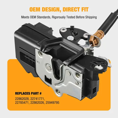 Miniatura 5 de SYERAL Pestillo de bloqueo de puerta eléctrico con cable delantero izquierdo del lado del conductor compatible con Chevrolet Silverado Sierra 1500
