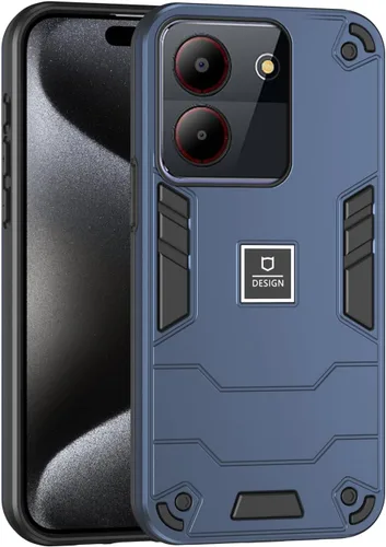 Miniatura 205 de Funda compatible con Huawei Y9 Prime (2019), compatible con Huawei Y9 Prime (2019) 4G STK-L21 2 en 1 [PC duro + TPU], funda de teléfono azul