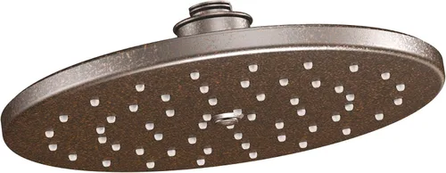 Moen S112, cabezal de regadera fijo de 2,5 GPM, función única de lluvia en la cabeza con tecnología de inmersión, S112ORB Oil Rubbed Bronze