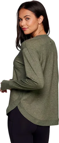Miniatura 5 de RBX Active - Sudadera ligera de felpa francesa de manga larga para mujer
