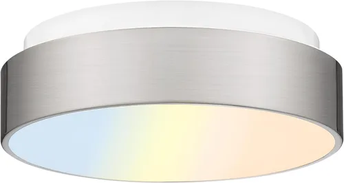 Miniatura 11 de AUTELO Lámpara de techo de montaje empotrado de 12 pulgadas, pantalla de vidrio esmerilado, lámpara de techo de 2 luces cerca del techo en acabado