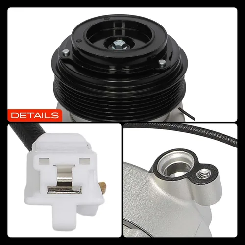 Miniatura 9 de A-Premium Compresor de aire acondicionado CA con embrague compatible con Mazda 2 1.5L 2011-2012, se adapta al modelo construido solo para 07/15/2012