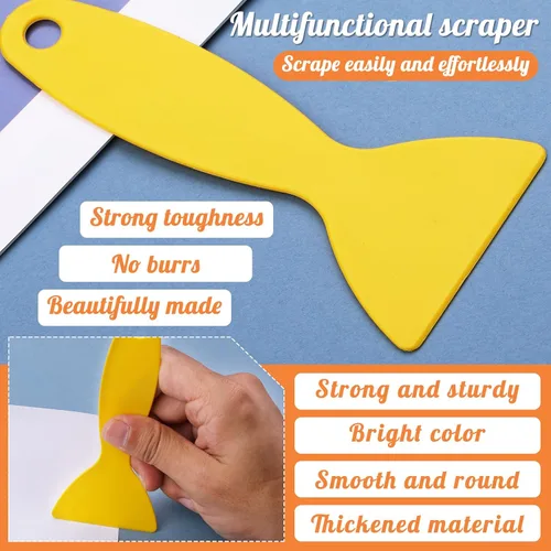 Miniatura 6 de WONVOC 4 carpetas de hueso, creadores de arrugas, herramienta de puntuación, carpeta de hueso de plástico, herramienta de encuadernación plegable
