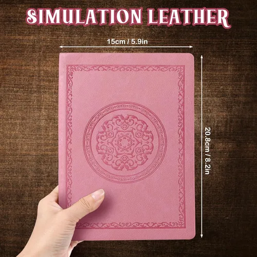 Miniatura 2 de Fetinar Cuaderno vintage de cuero 2026, 300 páginas, cuadernos de cuero con tapa blanda rayados para mujeres y hombres, cuadernos para escribir