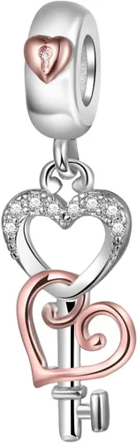 Abalorio de plata de ley 925 para madre, hija, abuela, para familia, amor, madre, hija, abuela, para pulseras, collares, dijes, joyas, regalo para