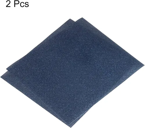 Miniatura 3 de MECCANIXITY Vinilo de transferencia de calor con purpurina para planchar, azul marino, 12 x 10 pulgadas, para camisetas, bolsas, zapatos, sombreros