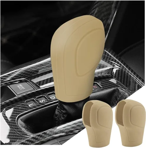 zipelo Paquete de 2 fundas antideslizantes para pomos de palanca de cambios de automóvil, funda de silicona cómoda para palanca de cambios de freno