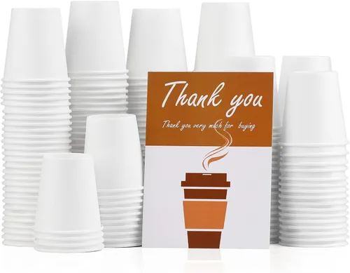 Miniatura 14 de Wuadua Paquete de 50 vasos de papel espresso azul de 3 onzas, resistentes y a prueba de fugas para fiestas, eventos, oficina, uso doméstico, vasos