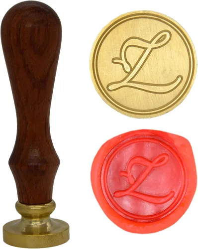Miniatura 26 de Wax Seal Stamp Letter A-Z, Alphabet Initial Sealing Stamp for Christmas & Thanksgiving Cards, Wedding Invitation W-S-2 (Letter A)