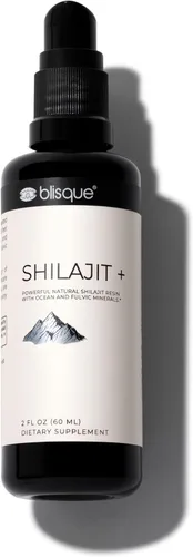 Blisque Gotas minerales de resina Shilajit del Himalaya | Pure, natural, orgánica | para desintoxicación, limpieza, apoyo inmunológico, refuerzo