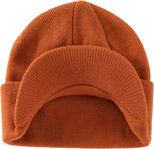 Miniatura 24 de Home Prefer - Gorro de invierno para hombre con visera, cálida y doble punto.
