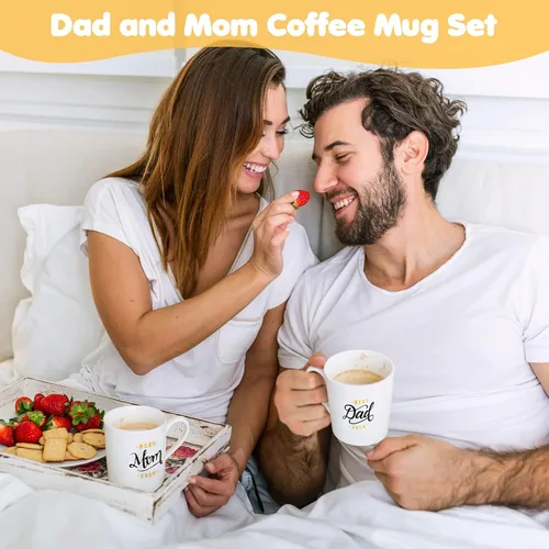 Miniatura 3 de Regalos de embarazo para madres primerizas – Juego de regalo para padres recién nacidos, anuncio de embarazo, cesta de baby shower, tazas para mamá