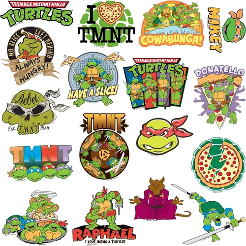 Miniatura 4 de TMNT Teenage Mutant Ninja Turtles - Paquete variado de 100 calcomanías de vinilo grandes de lujo, para laptop, botella de agua, álbumes de recortes