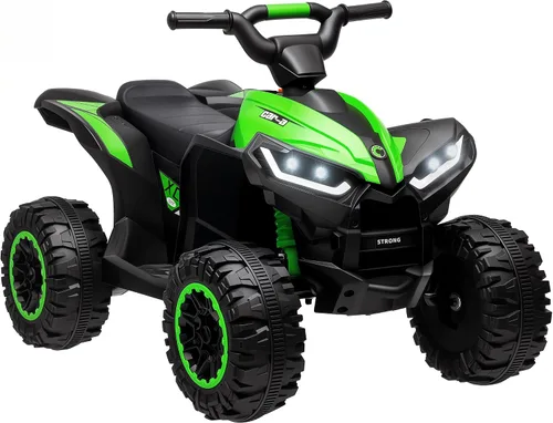 Aosom 12V Kids ATV Quad Car with Forward & Backward Function, Four Wheeler for Kids with Wear-Resistant Wheels, Music, Up to 3.7 MPH, Electric